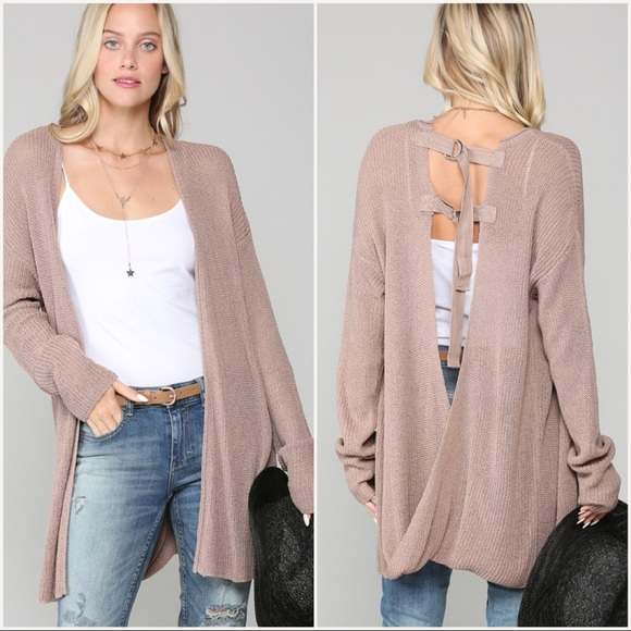 Open Back Cardigan - Picture 2 of 5